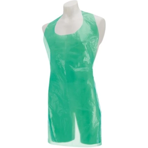 Disposable Aprons Flat Pack Pvc GREEN 42x26'' X 100