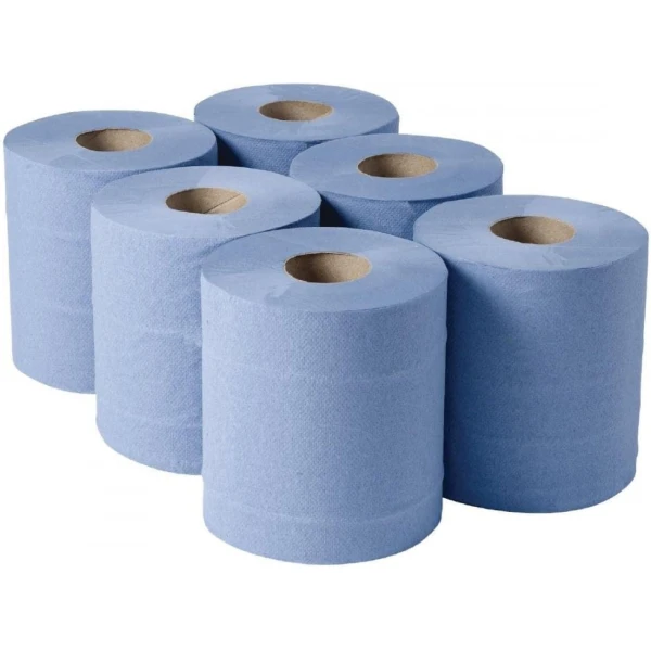 Centre Pull Rolls 2 Ply BLUE 23cmx180m X 6  (0142)